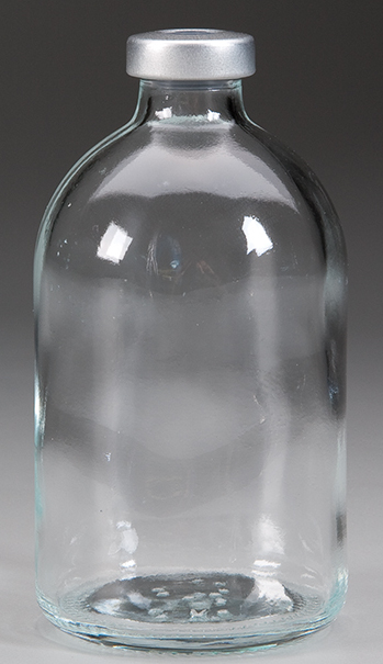 STERILE 100ml clear serum vial bottles by ALK for veterinary compounding pharmacy