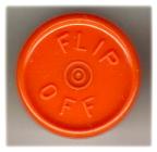 orange flip off vial seal cap West Flip Off