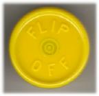yellow flip off vial seal cap West Flip Off