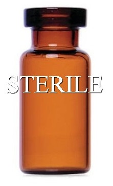 3ml amber open sterile vials 72413S-3