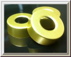 20mm pre-hole punched gold