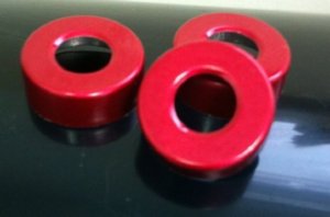 red 20mm center hole punch seals