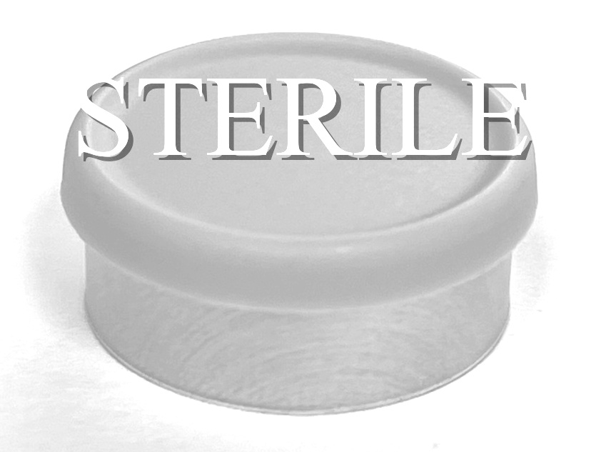 STERILE 20mm misty gray flip cap vial seals