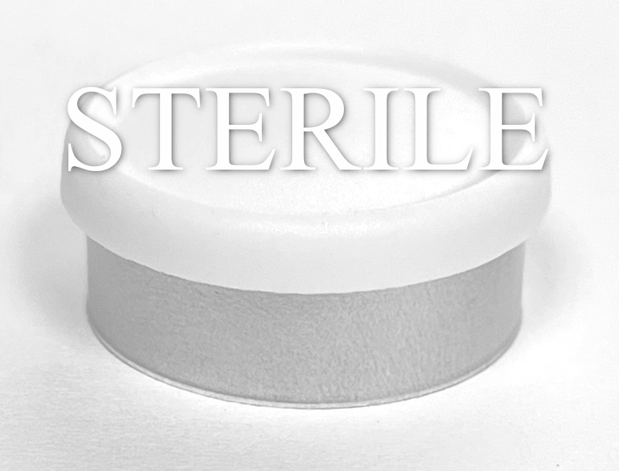 STERILE 20mm white flip cap vial seals