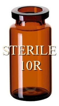 ISO 10R Amber Open Sterile Nested Vials