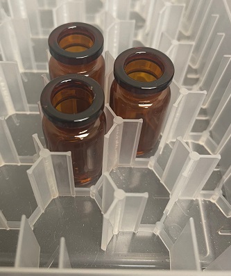 nested alveolar tray for ISO 2R amber nested sterile vials